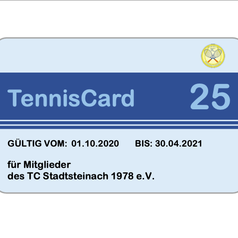 TennisCard 25